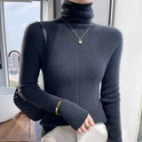 Athena – Rollkragenpullover aus Wolle und Kaschmir – Dunkelgrau