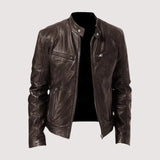 Patrick | Lederjacke für Herren – Braun