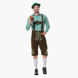 Besticktes Trachten Lederhosen Kostüm für Herren - Oktoberfest 2025 – Grün