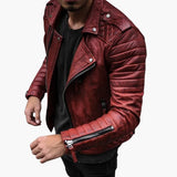 Strukturiertes Freizeitjacke für Herren – Rot