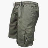 Herren Cargo Shorts mit Taschen und Kordelzug für Sommer – Armeegrün