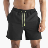 Schnelltrocknende Shorts - Herren Stretch-Shorts für Sommer – Schwarz
