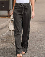 Sarah - Bequeme Hose mit weitem Schnitt – Grau