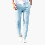 Herren Sommerhose mit Kordelzug und Seitentaschen – Blau