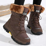 Rainer - Wasserdichte Winterstiefel für Damen – Braun