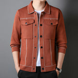 Kaiden - Strickjacke für Männer – Braun