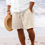 Edward - Lässige, leichte Shorts für Herren – Aprikose