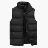 Bequeme Herren Bodywarmer Weste - Luxuriös & Vielseitig – Schwarz