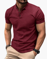 Herren Elegantes Polo Shirt | Zeitloses Poloshirt – Weinrot