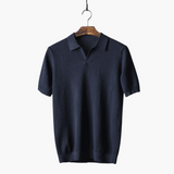 Klassisches Poloshirt für Herren - Kurzarm Basic Look – Dunkelblau
