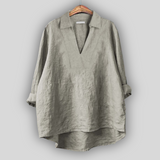 Friederike - Casual Shirts – Beige Grau