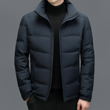 Herren-Winterjacke mit gepolsterter Ausführung | gleichmäßiger Aufbau – Marineblau