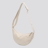 Eliana - Elegante Halbmond-Umhängetasche – Beige