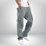 Herren Cargohose Wide Fit | Mit Taschen – Grau