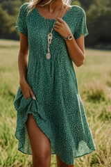 Andrea | Elegantes Kleid – Grün