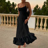 Sherri - Elegantes Swingkleid für Damen – Schwarz