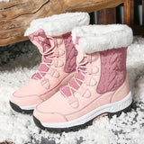 Stylische Schneestiefel für Damen | Warme – Helles Rosa