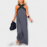 Delphine - Wrap Dress – Grau
