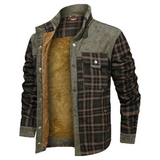 Herren Winterjacke Warm Gefüttert | Komfortabel – Grün/Braun