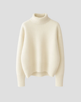 Irena | Pullover mit Rollkragen in klarer Silhouette – Weiß