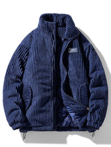 Freddy™ - Klassische Cordjacke für zeitlose Eleganz – Marineblau