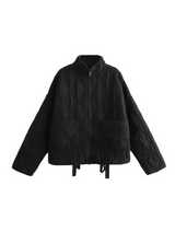 Ameera – Stilvolle Baumwolljacke – Schwarz