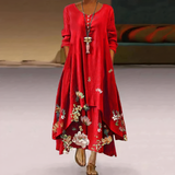 Anouk – Luftiges Baumwollkleid – Rot