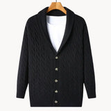 Vael - eleganter, mittelschwerer strickpullover für damen – Schwarz