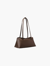 Satteltasche mit floralem Gingham-Muster – Pecan