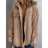 Elegante Damen Winter Daunenjacke – Hellbraun