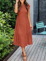 Isabelle - Lässiges Sommerkleid – Orange