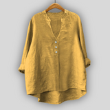 Gertrud - Linen Blouse – Gelb
