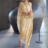 Paetyn - Charmantes Seiden-Chiffon-Kleid – Gelb (Fast ausverkauft)