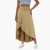 Maria | Midi-Rock mit Hoher Taille – Beige