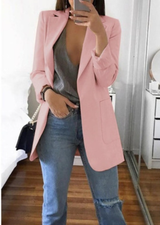 Trendy Damen Blazermantel - Elise – Rosa