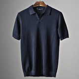 Kujtim - Kurzärmeliges Polohemd – Marineblau