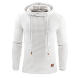 Pullover Herren Kapuze Warm | Robust Freizeit – Weiß