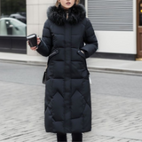 Daunenjacke Damen Lang Mit Kapuze | Gefüttert Und Elegant – Schwarz