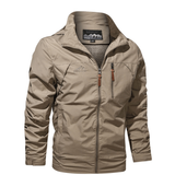 Regenjacke Herren Mit Stehkragen | Wasserabweisend Und Mit Reißverschluss – Beige