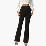 Elegante flared Pants – für Frauen mit Stretch-Fit – Schwarz