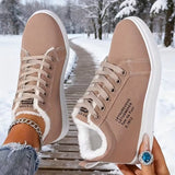 Arlena – Winter Schnürsneaker Mit Fellfutter – Hellbraun