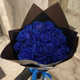 Glitzer-Rosenstrauß,  Party-Dekoration – Blau