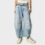 Hannah - stylische loose-fit-jeans – Hellblau