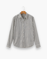 Herren Klassisches Gestreiftes Hemd | Langarm Elegant – Blau