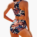 Sport-Bikini - Damen Bustier-Set für Schwimmen & Training – Mehrfarbig
