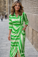Vinosha - Kleid Mit Großem Print – Grün