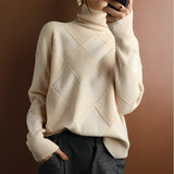 Marcelle | Chunky Rollkragenpullover – Elfenbein