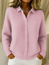 Linna™ | Klassischer Cardigan – Rosa