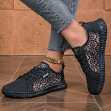 Orly - Atmungsaktiver Mesh Schnürloafer – Schwarz