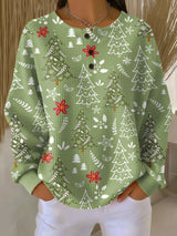 Ingrid™ - Pullover mit Weihnachtsbaum-Motiv – Grün